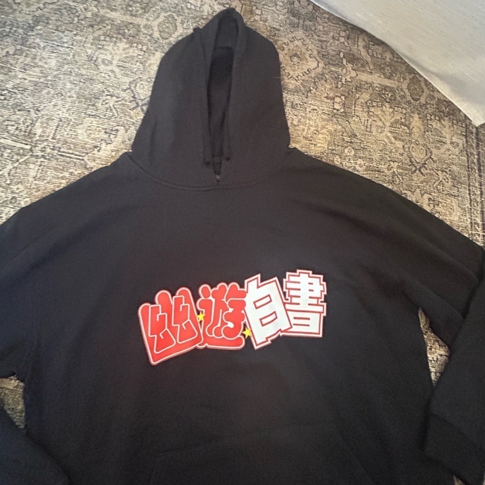 NWOT Crunchyroll Animae Black Graphic Hoodie - Picture 3 of 8